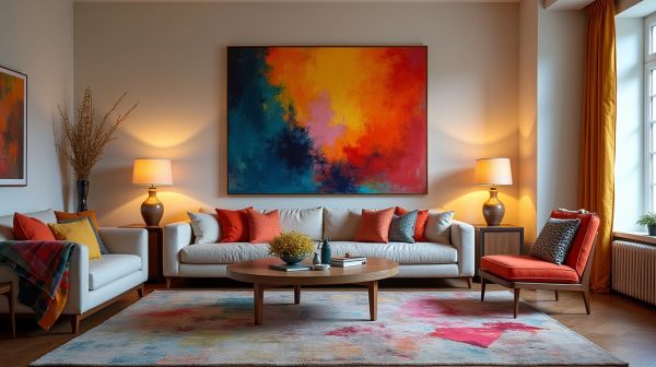 Apportez de la couleur à votre intérieur avec un tableau coloré