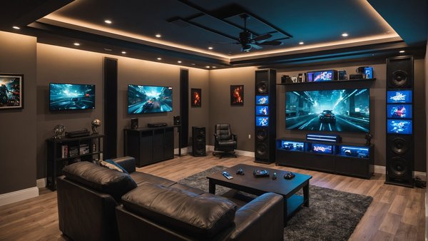 Quel éclairage pour une salle de jeux vidéo immersive et confortable ?