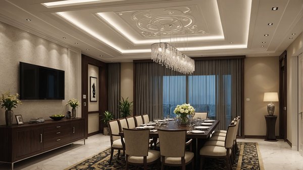 Quelle technique pour créer un faux plafond décoratif dans une salle à manger ?