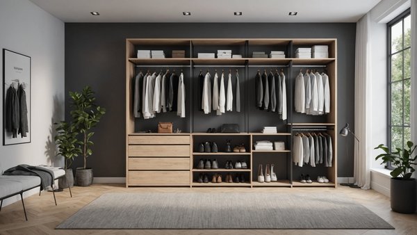 Quelles astuces pour concevoir un dressing ouvert dans une chambre minimaliste ?